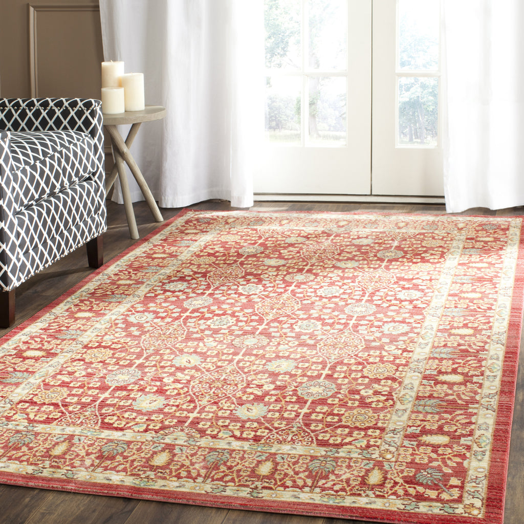 Safavieh Valencia VAL120R Red/Red Area Rug  Feature