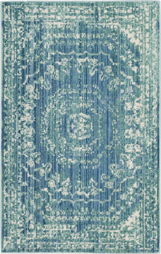 Safavieh Valencia VAL205R Blue/Multi Area Rug 