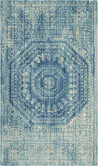 Safavieh Valencia VAL205R Blue/Multi Area Rug 