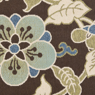 Safavieh Veranda VER001 Chocolate/Aqua Area Rug 