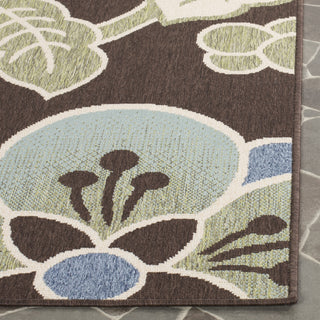 Safavieh Veranda VER001 Chocolate/Aqua Area Rug 