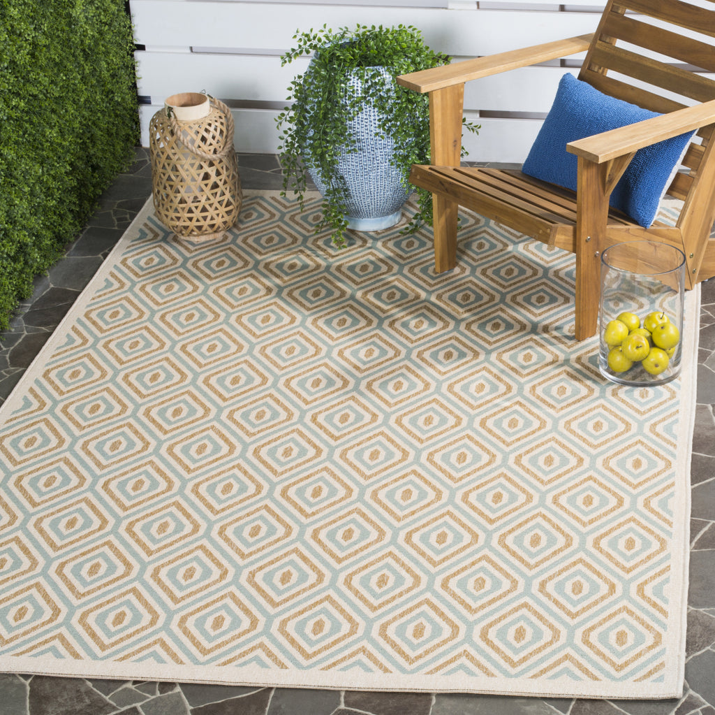 Safavieh Veranda VER003 Cream/Aqua Area Rug – Incredible Rugs and Decor