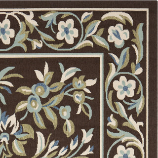 Safavieh Veranda VER011 Chocolate/Aqua Area Rug 