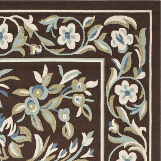 Safavieh Veranda VER011 Chocolate/Aqua Area Rug 