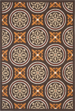 Safavieh Veranda VER030 Chocolate/Terracotta Area Rug 