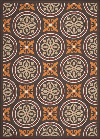 Safavieh Veranda VER030 Chocolate/Terracotta Area Rug 