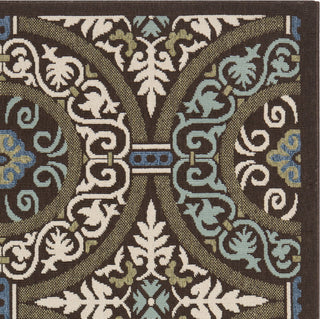 Safavieh Veranda VER055 Chocolate/Cream Area Rug 