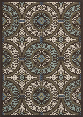 Safavieh Veranda VER055 Chocolate/Cream Area Rug 