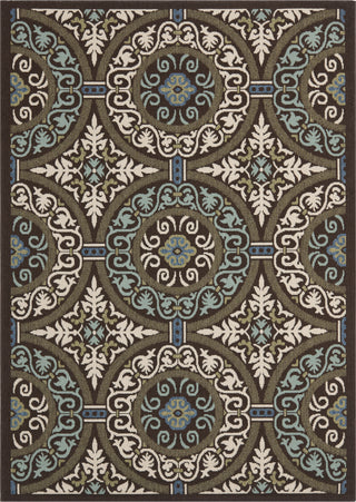 Safavieh Veranda VER055 Chocolate/Cream Area Rug 