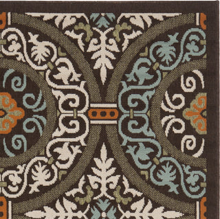 Safavieh Veranda VER055 Chocolate/Aqua Area Rug 