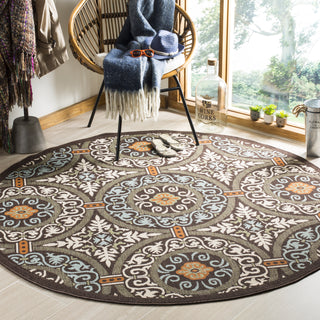 Safavieh Veranda VER055 Chocolate/Aqua Area Rug 