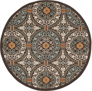 Safavieh Veranda VER055 Chocolate/Aqua Area Rug 