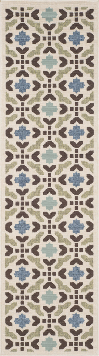 Safavieh Veranda VER080 Cream/Aqua Area Rug 