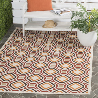 Safavieh Veranda VER089 Creme/Red Area Rug  Feature