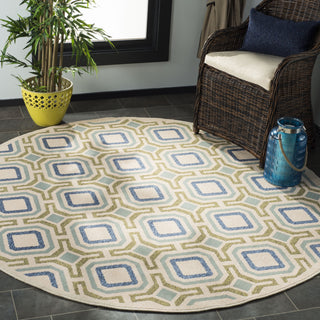 Safavieh Veranda VER089 Cream/Green Area Rug  Feature