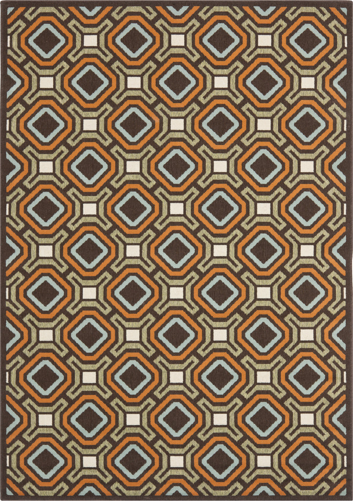 Safavieh Veranda VER089 Chocolate/Terracotta Area Rug main image