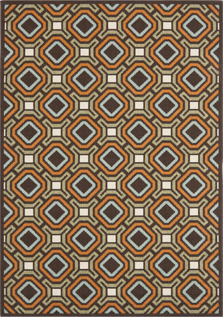 Safavieh Veranda VER089 Chocolate/Terracotta Area Rug main image