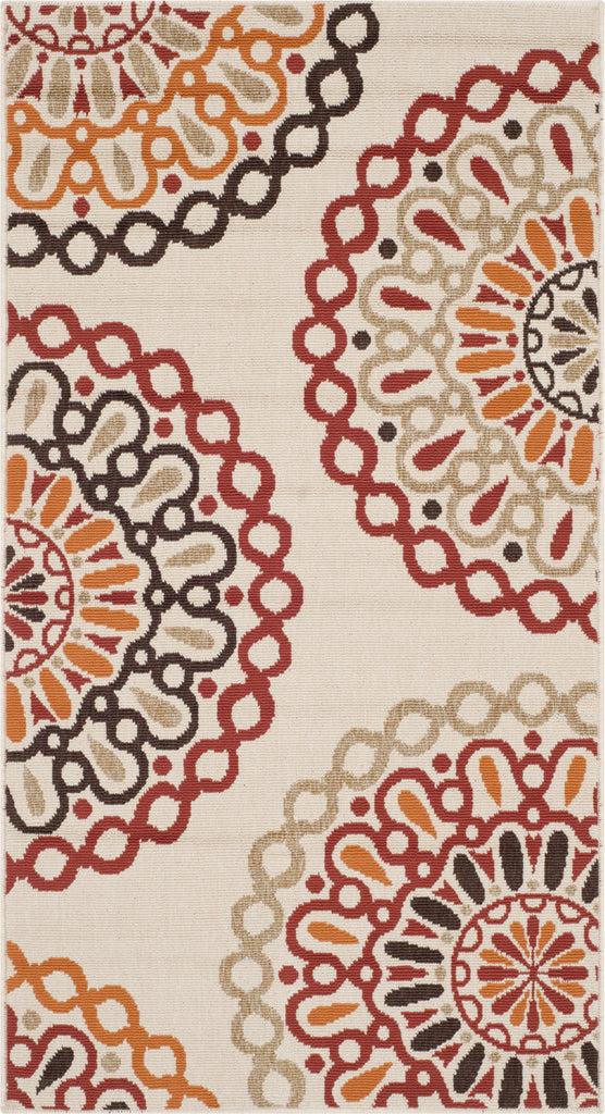 Safavieh Veranda VER092 Creme/Red Area Rug main image