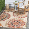 Safavieh Veranda VER092 Creme/Red Area Rug  Feature