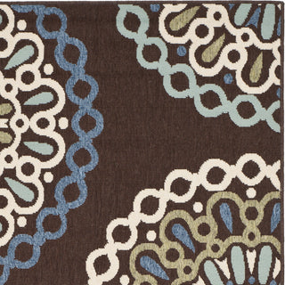 Safavieh Veranda VER092 Chocolate/Blue Area Rug 