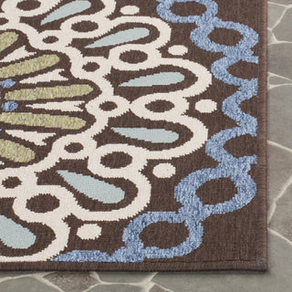 Safavieh Veranda VER092 Chocolate/Blue Area Rug 