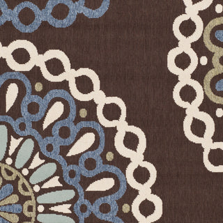 Safavieh Veranda VER092 Chocolate/Blue Area Rug 