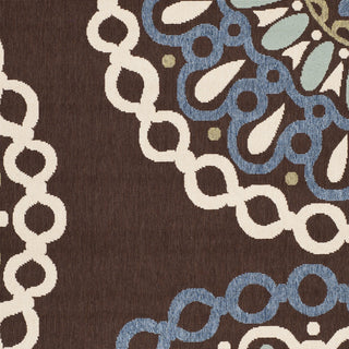 Safavieh Veranda VER092 Chocolate/Blue Area Rug 