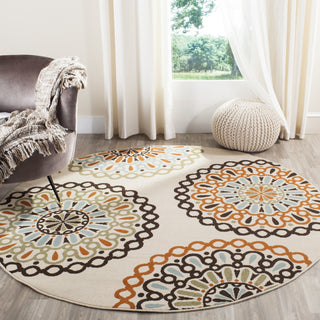 Safavieh Veranda VER092 Cream/Terracotta Area Rug Room Scene Feature