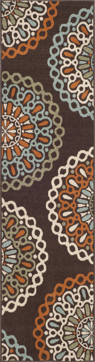 Safavieh Veranda VER092 Chocolate/Terracotta Area Rug 