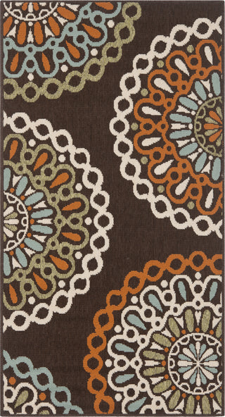 Safavieh Veranda VER092 Chocolate/Terracotta Area Rug main image