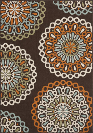 Safavieh Veranda VER092 Chocolate/Terracotta Area Rug 