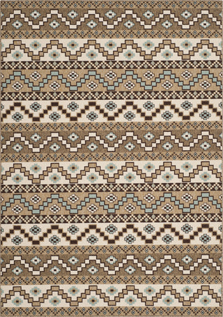 Safavieh Veranda VER095 Creme/Brown Area Rug 