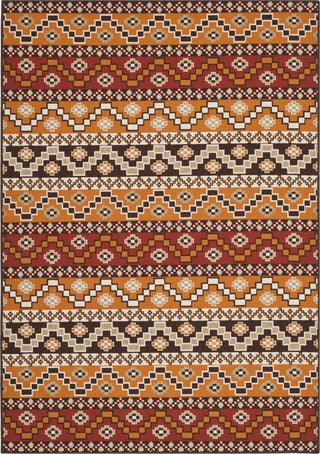 Safavieh Veranda VER095 Red/Chocolate Area Rug 