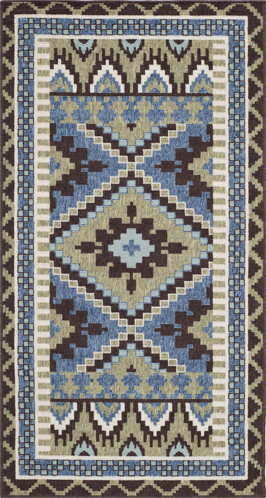 Safavieh Veranda VER096 Green/Chocolate Area Rug main image