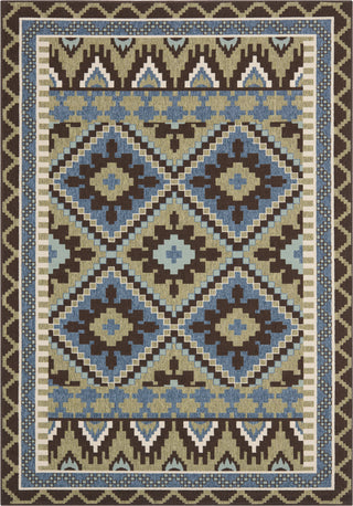 Safavieh Veranda VER096 Green/Chocolate Area Rug 