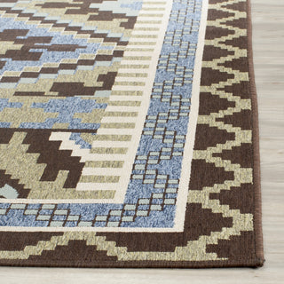 Safavieh Veranda VER096 Green/Chocolate Area Rug 