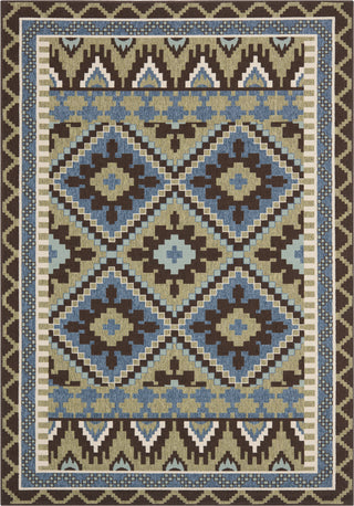 Safavieh Veranda VER096 Green/Chocolate Area Rug 