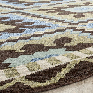 Safavieh Veranda VER096 Green/Chocolate Area Rug 