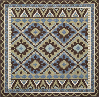 Safavieh Veranda VER096 Green/Chocolate Area Rug 