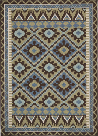 Safavieh Veranda VER096 Green/Chocolate Area Rug 