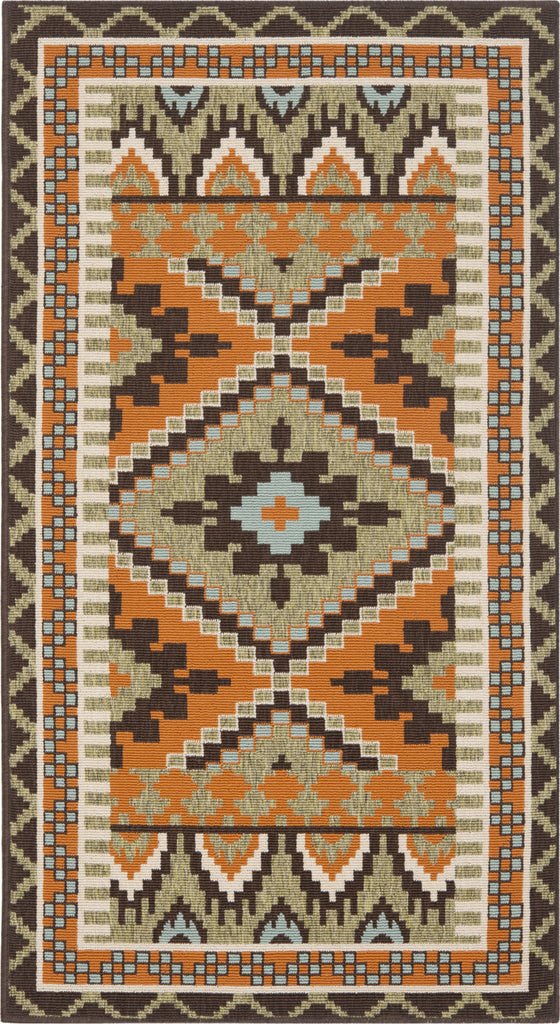 Safavieh Veranda VER096 Green/Terracotta Area Rug main image
