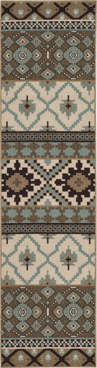 Safavieh Veranda VER097 Creme/Brown Area Rug 