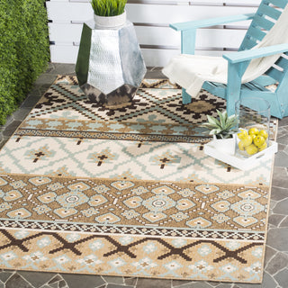 Safavieh Veranda VER097 Creme/Brown Area Rug  Feature