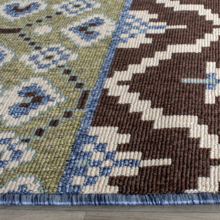 Safavieh Veranda VER097 Chocolate/Blue Area Rug 