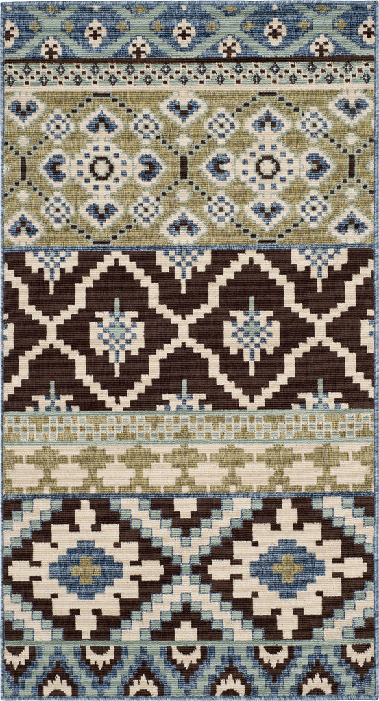 Safavieh Veranda VER097 Chocolate/Blue Area Rug main image