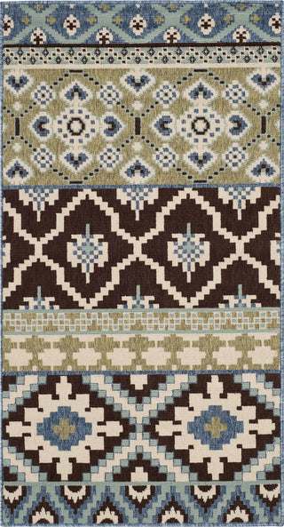 Safavieh Veranda VER097 Chocolate/Blue Area Rug main image