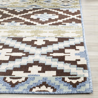 Safavieh Veranda VER097 Chocolate/Blue Area Rug 