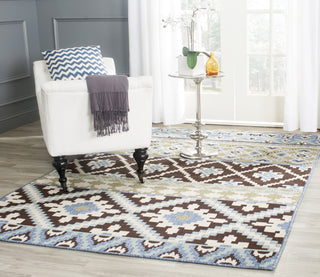 Safavieh Veranda VER097 Chocolate/Blue Area Rug 