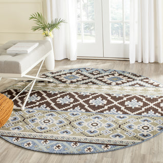 Safavieh Veranda VER097 Chocolate/Blue Area Rug 