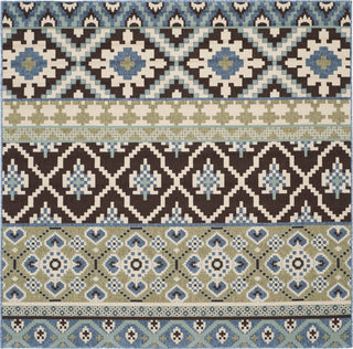 Safavieh Veranda VER097 Chocolate/Blue Area Rug 